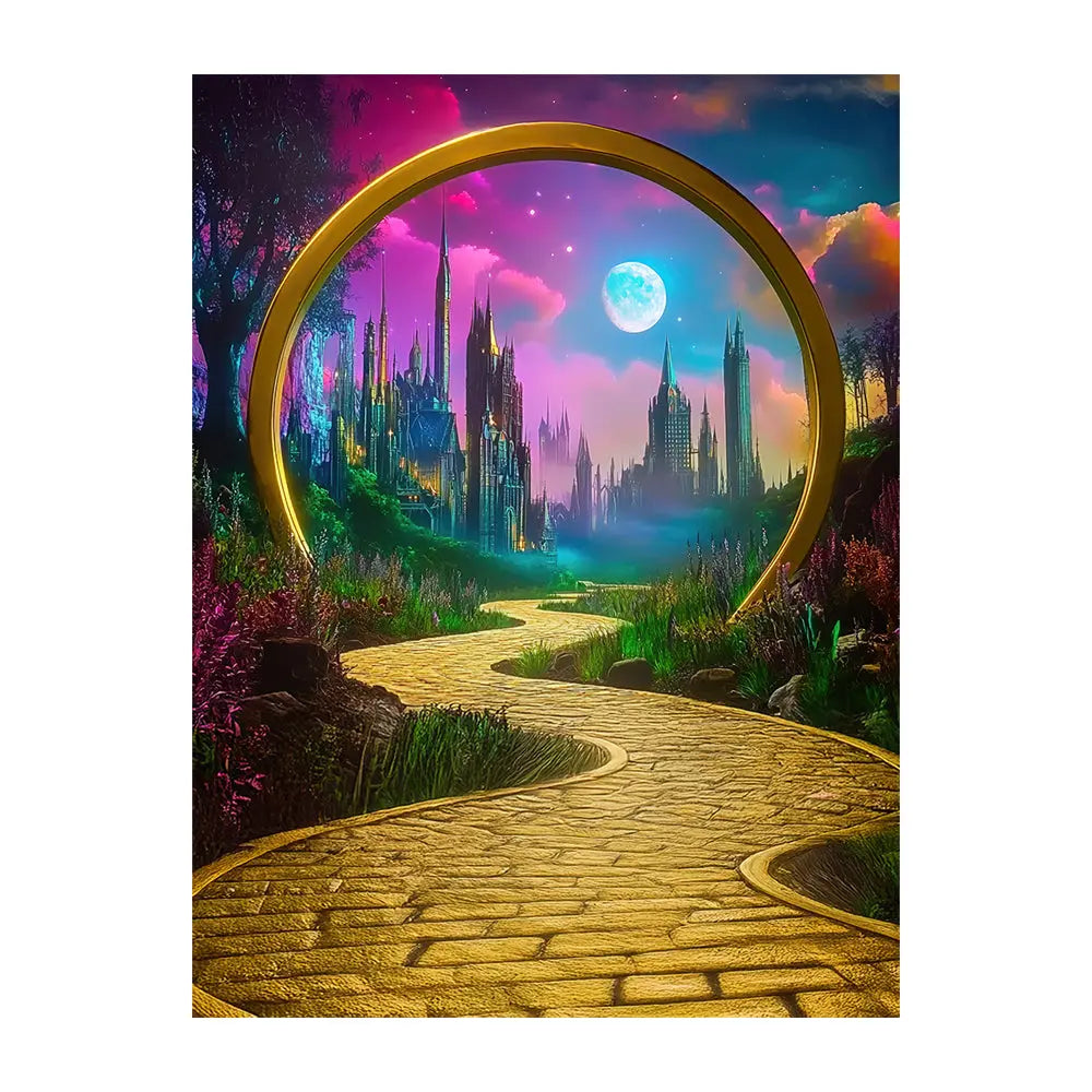 Wicked scene, Pre Wonderful Wizard of Oz backdrop
