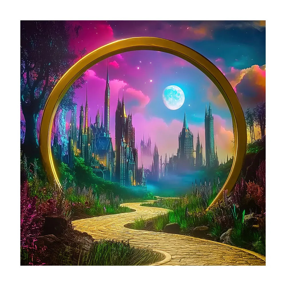Wicked scene, Pre Wonderful Wizard of Oz backdrop