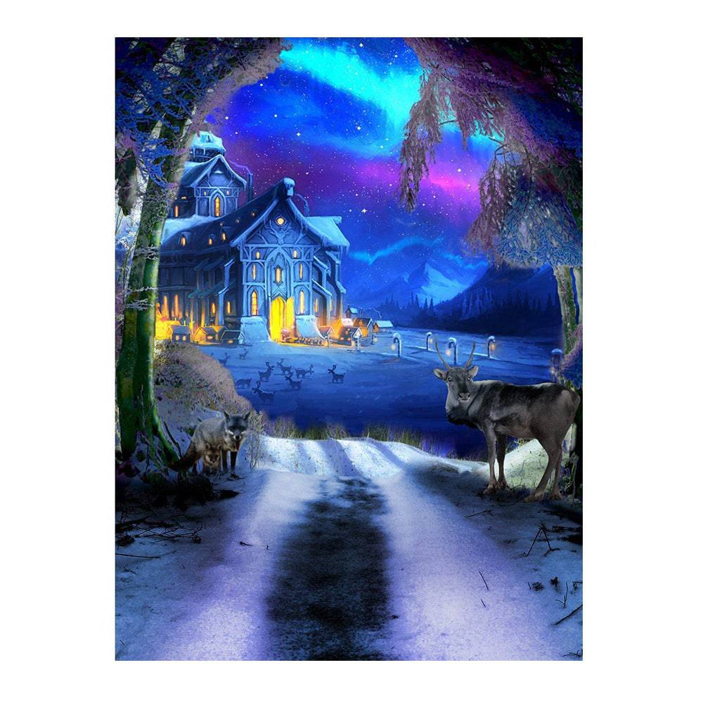 Winter Wonderland Photo Backdrop - Basic 6 x 8