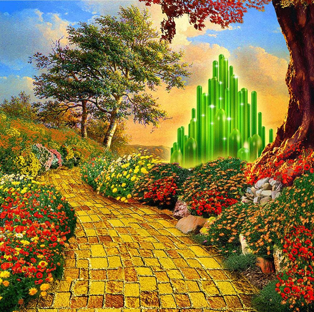 Wizard of Oz Yellow Brick Road Photo Backdrop - Basic 10 x 8
