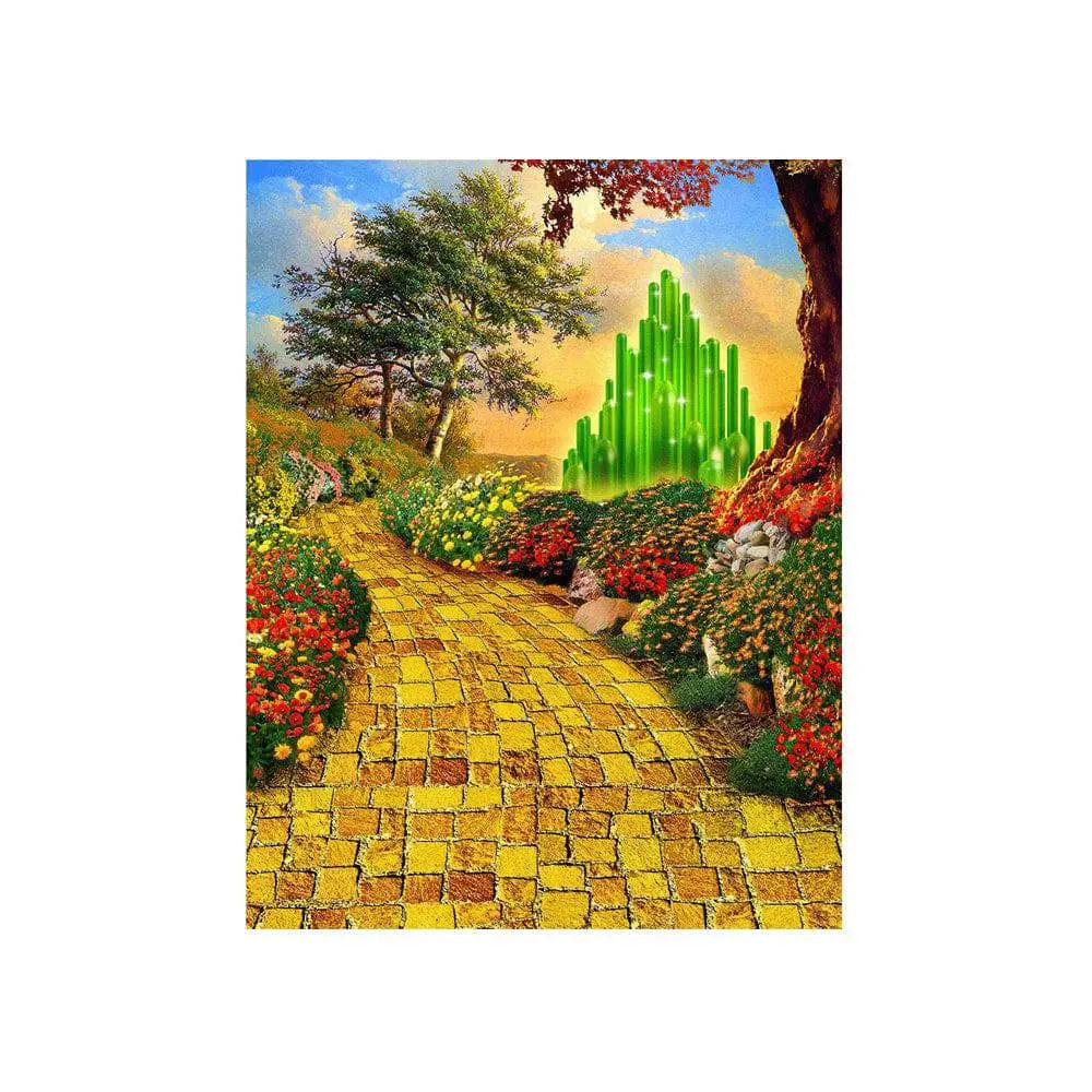 Wizard of Oz Yellow Brick Road Photo Backdrop - Basic 4.4 x 5