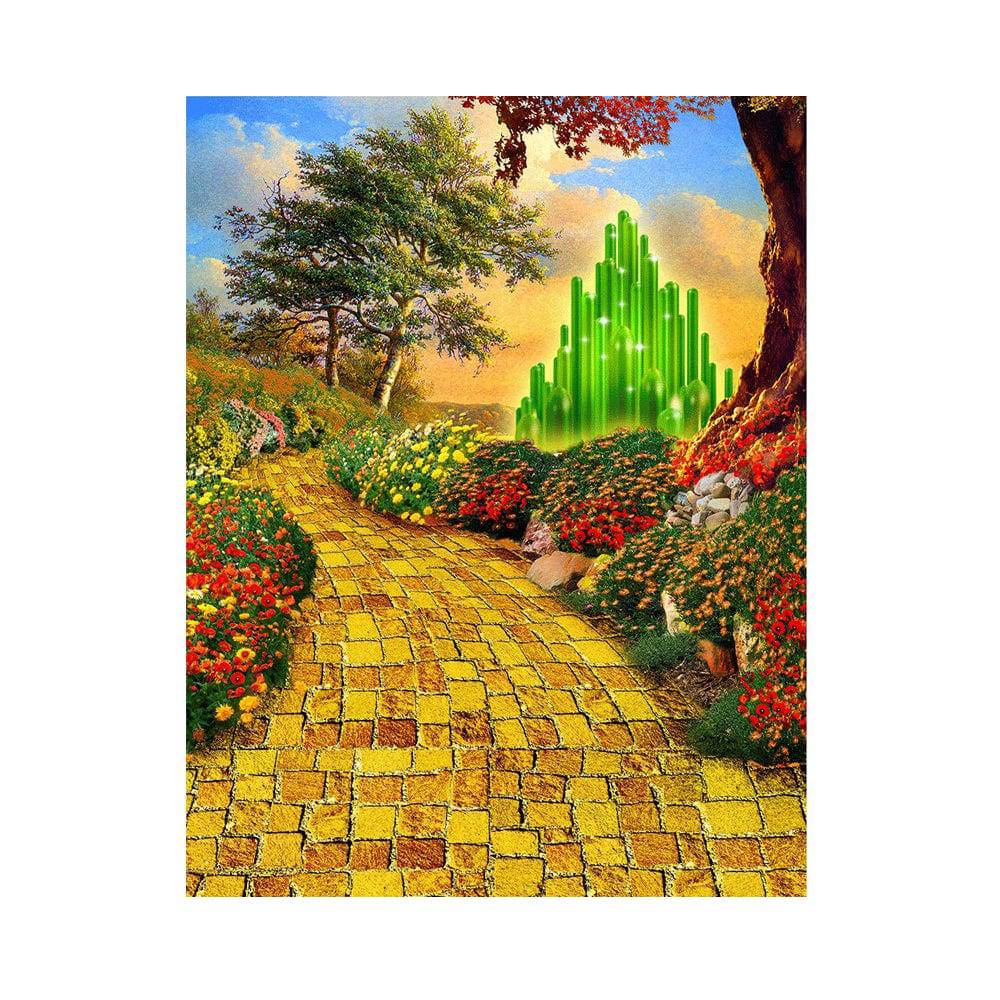 Wizard of Oz Yellow Brick Road Photo Backdrop - Basic 5.5 x 6.5