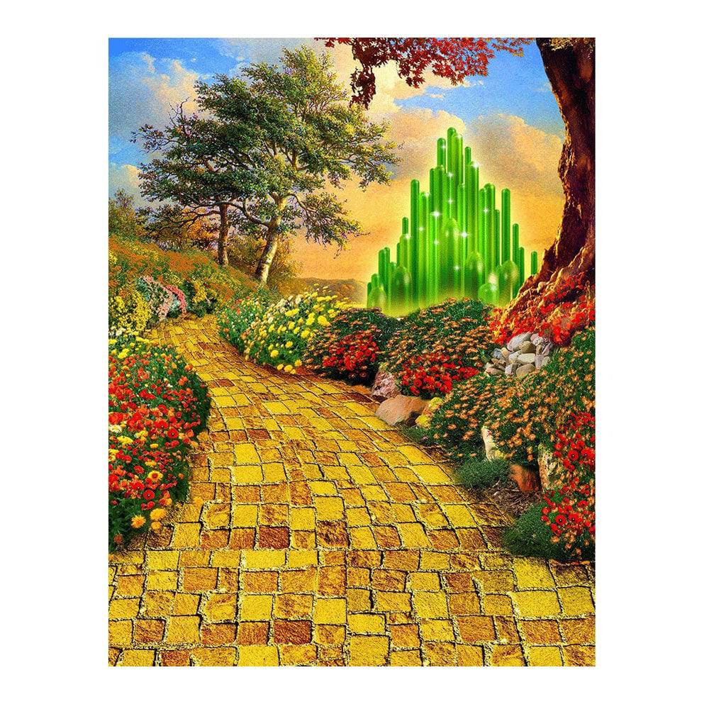 Wizard of Oz Yellow Brick Road Photo Backdrop - Pro 6 x 8