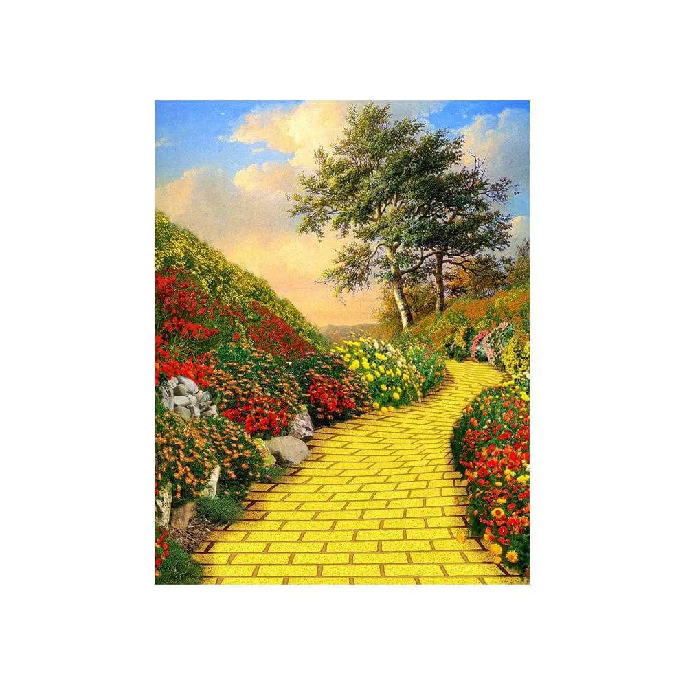 Wizard of Oz Yellow Brick Road Photo Background - Basic 4.4  x 5