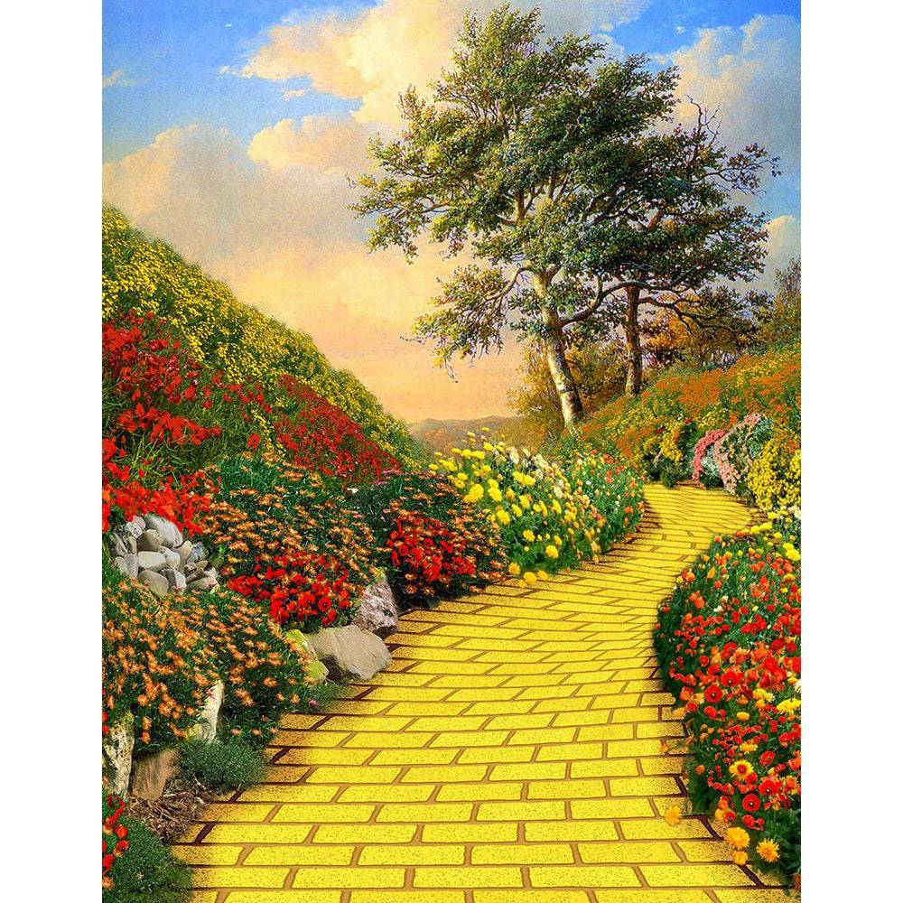 Wizard of Oz Yellow Brick Road Photo Background - Basic 8  x 10