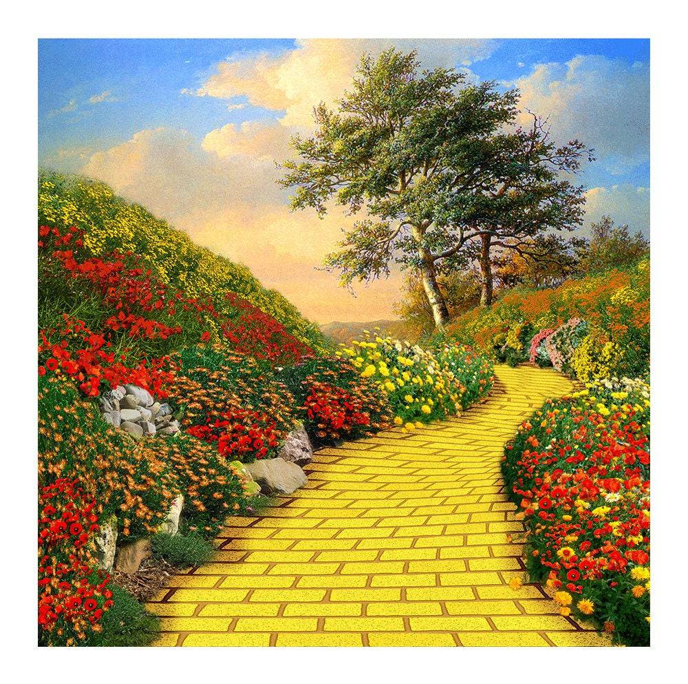 Wizard of Oz Yellow Brick Road Photo Background - Basic 8  x 8