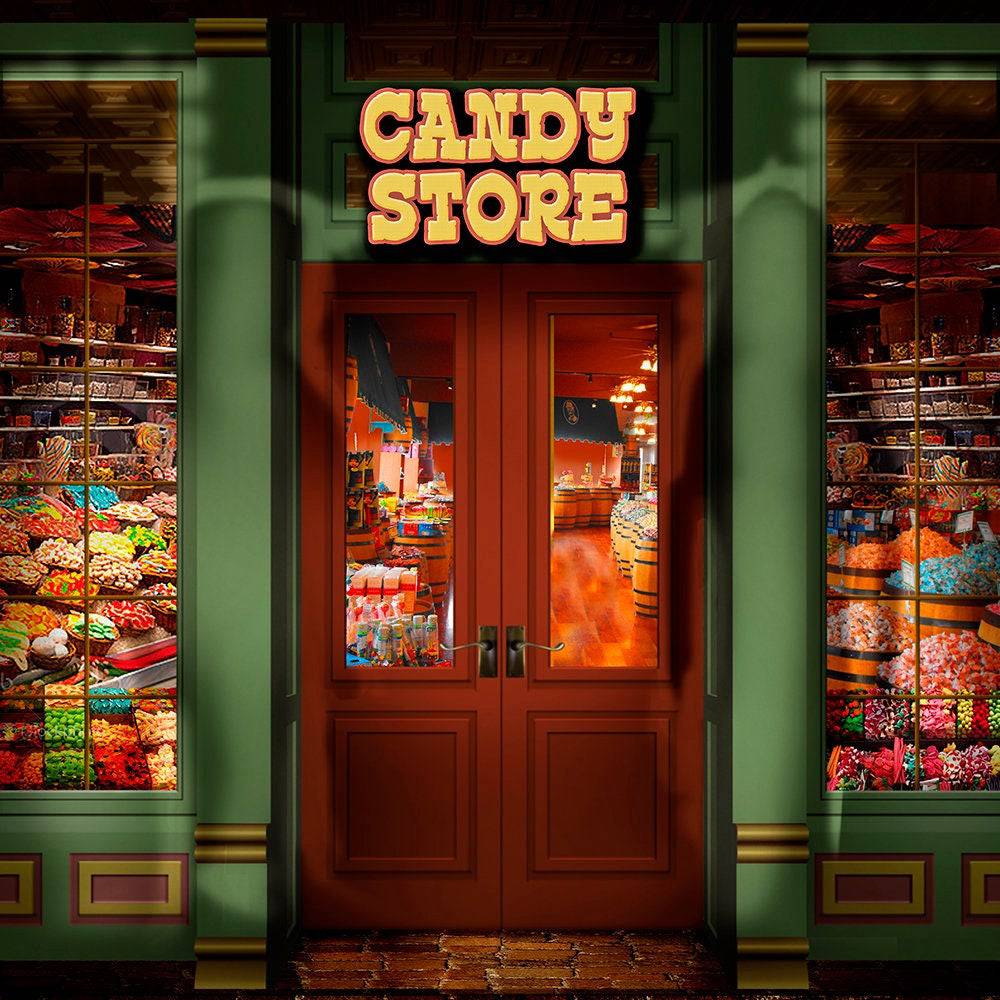Candy Store Photo Backdrop - Pro 10 x 10