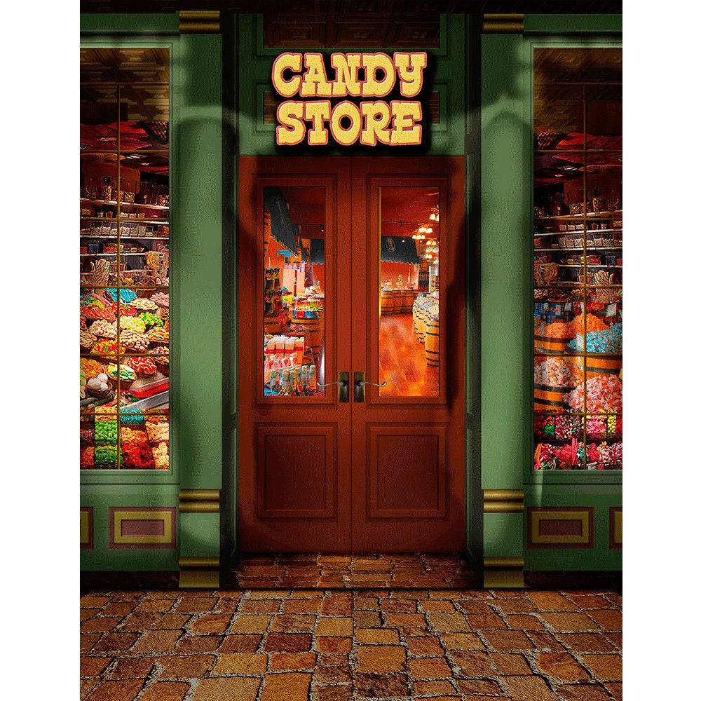 Candy Store Photo Backdrop - Pro 8 x 10