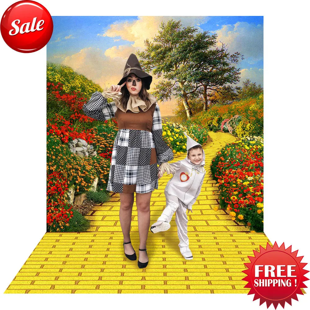 Wizard of Oz Yellow Brick Road Photo Background Alba Backgrounds