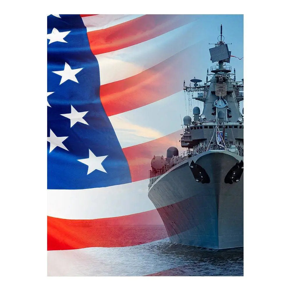 YouTube Studio USA Marines Backdrop - Basic 8  x 10