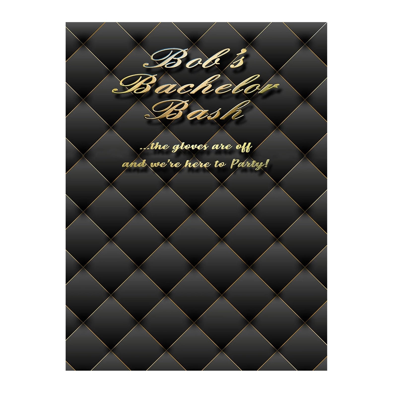 Gold Black Curtain Backdrop for Photography Background - Pro 6  x 8  