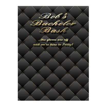 Gold Black Curtain Backdrop for Photography Background - Pro 6  x 8  