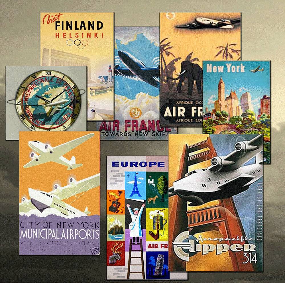 Around the World Travel Photo Backdrop - Basic 10  x 8  