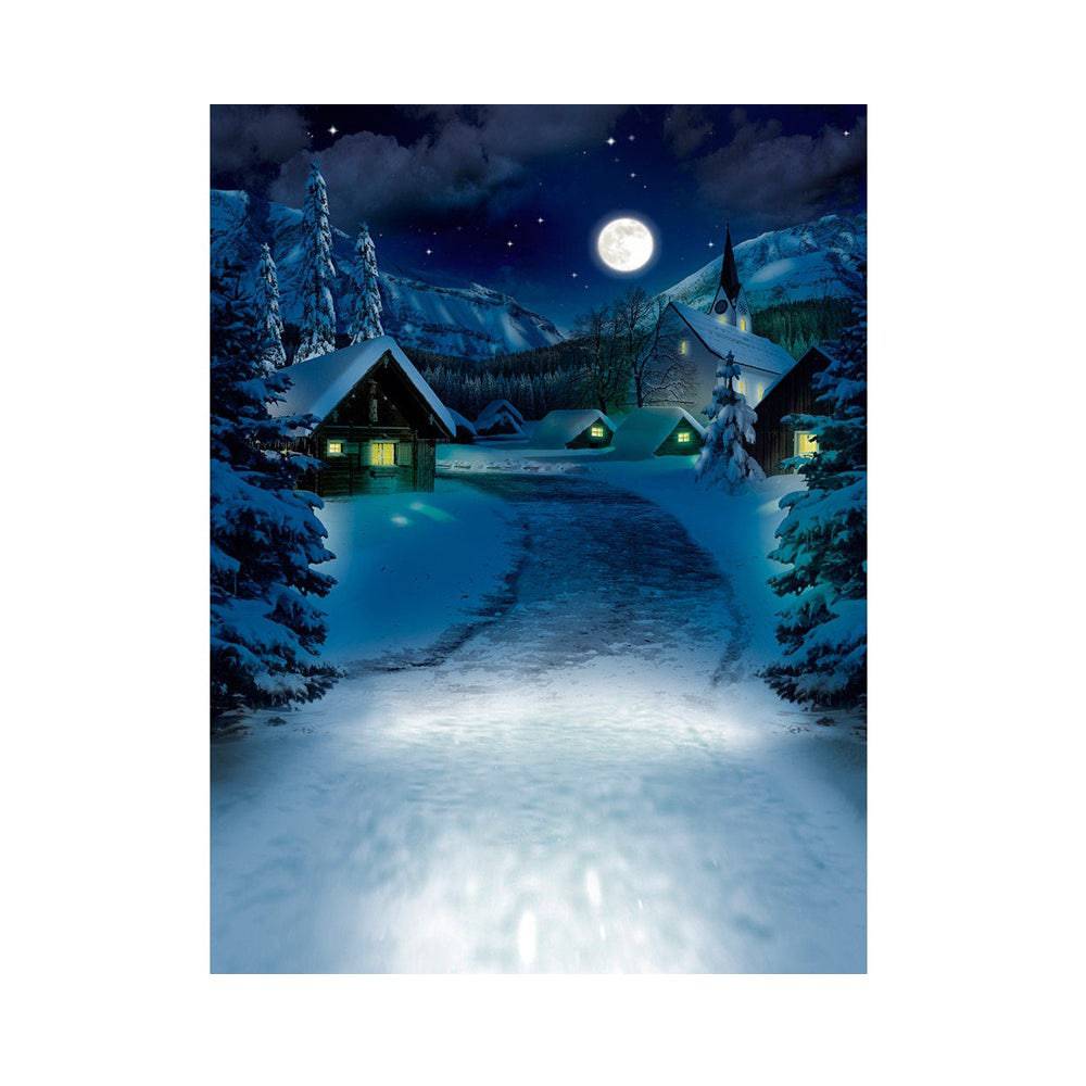 Winter Village Photo Backdrop - Basic 5.5  x 6.5  