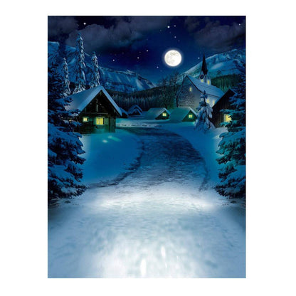 Winter Village Photo Backdrop - Basic 6  x 8  