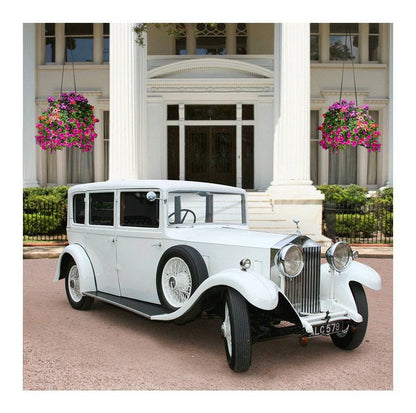 1920s White Car Estate Photography Background - Basic 8  x 8  