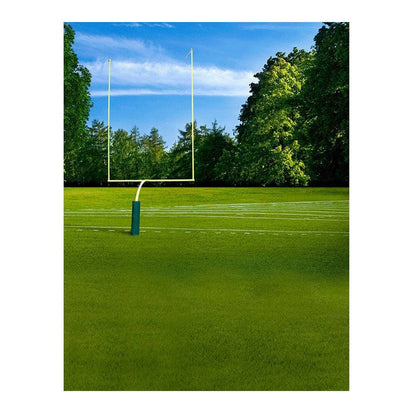 High School Football Field Backdrop - Basic 6  x 8  