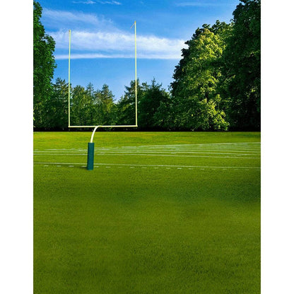High School Football Field Backdrop - Basic 8  x 10  