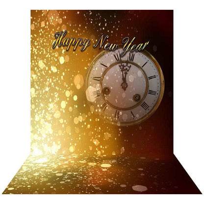 New Year's Eve Clock Photo Backdrop - Basic 8  x 16  