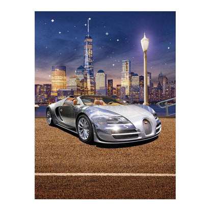 New York City Bugatti Car Photo Backdrop - Basic 8  x 8  