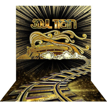 Solid Gold Soul Train Party Photo Backdrop - Pro 9  x 16  