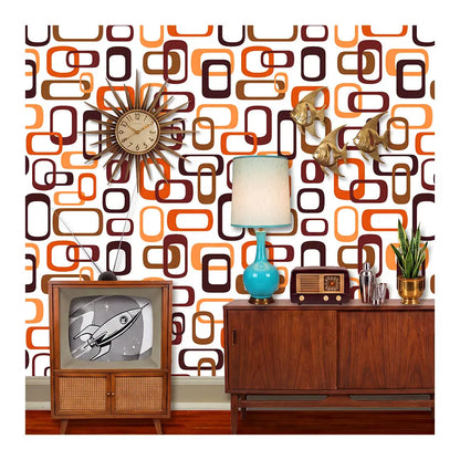 60s Home Decor Backdrop: Retro Birthday Party Fabric Background Alba Backgrounds