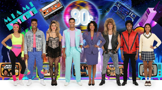 80s, Retro, The Eighties Wide Fabric Backdrop