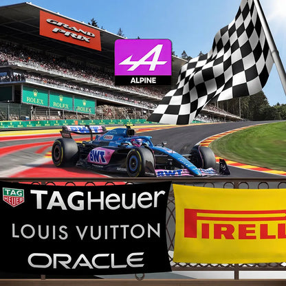Formula 1 Backdrops, Choose your Team, Grand Prix Racing Fabric Party Decor Alba Backgrounds