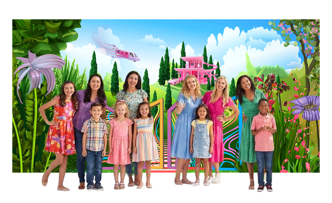 Barbie World, Wide Fabric Backdrop