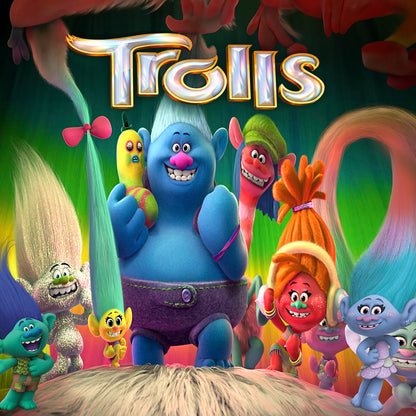 Trolls Band Together Party Photo Backdrop 10x8