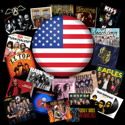 American Rock Party Photography Backdrop