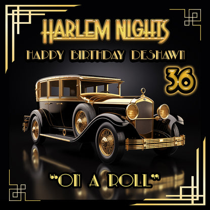 Harlem Nights Classic Theme Photo Backdrop Basic 10x8