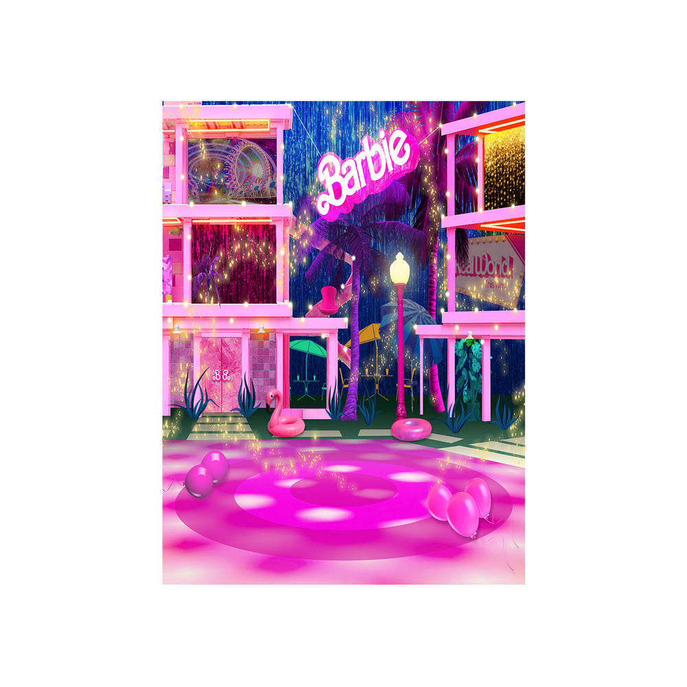 Barbie Doll Dance Floor Photo Backdrop