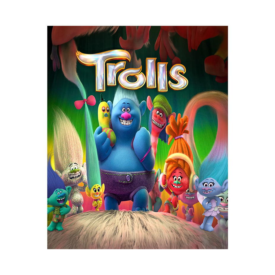 Trolls Band Together Party Photo Backdrop 5.5 x 6.5