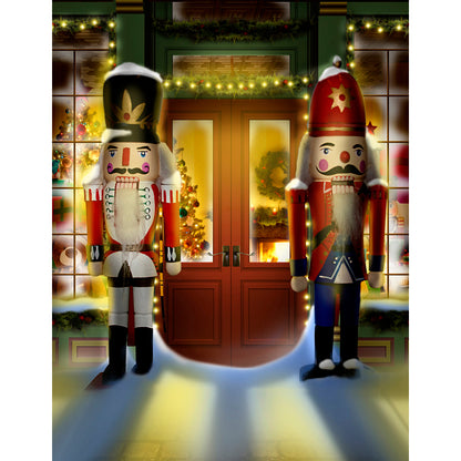 Nutcracker Store Photo Backdrop - Basic 5.5  x 6.5  