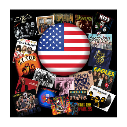 American Rock Party Photography Backdrop