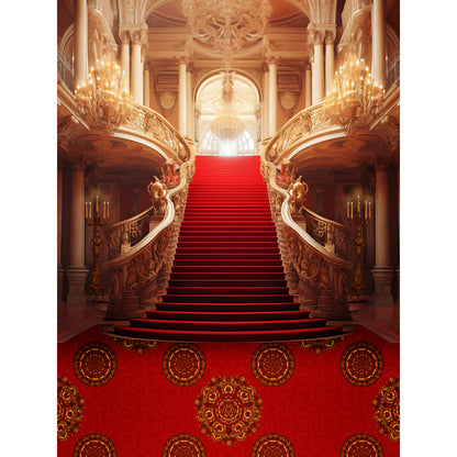Exquisite Palace Staircase Backdrop 8x10
