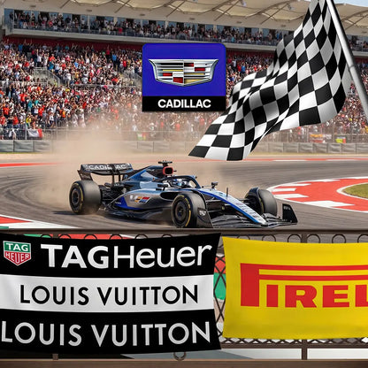 Formula 1 Backdrops, Choose your Team, Grand Prix Racing Fabric Party Decor Alba Backgrounds