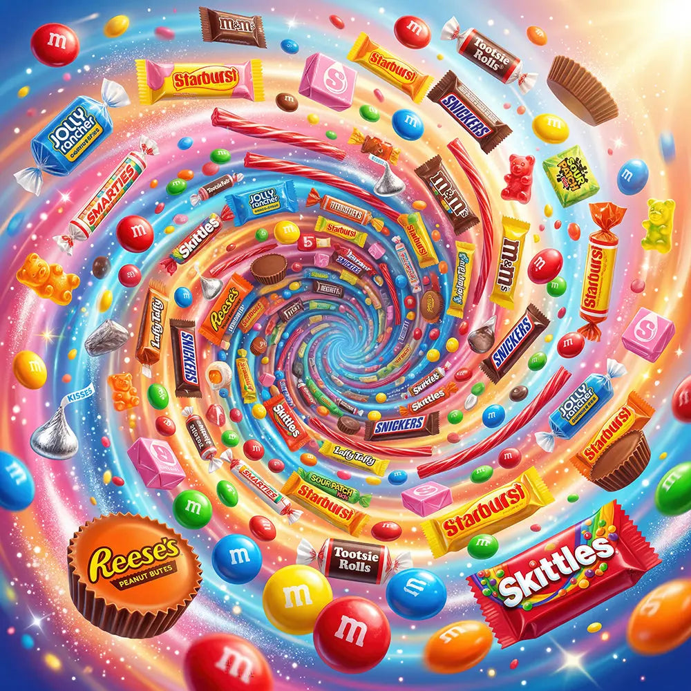 Candy Spin Backdrop, Candyland Fabric Background Alba Backgrounds