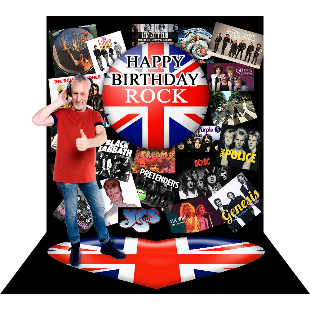 British Rock Party Photography Backdrop