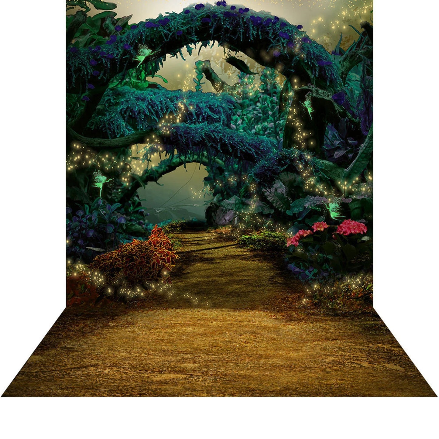 Enchanted Woods Fairy Trail Photography Background - Basic 8  x 16  