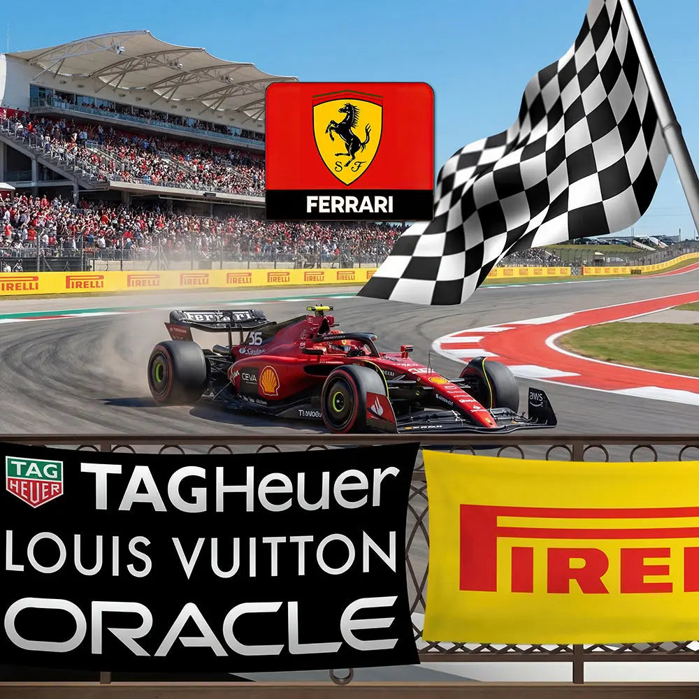 Formula 1 Backdrops, Choose your Team, Grand Prix Racing Fabric Party Decor Alba Backgrounds