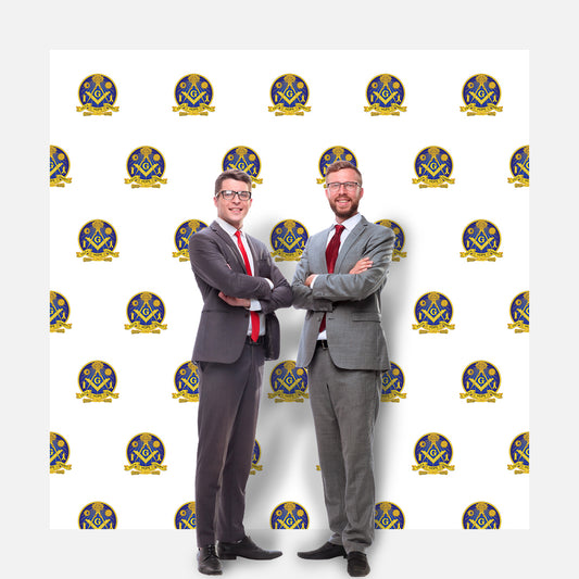 Freemason Step & Repeat Fabric Banner