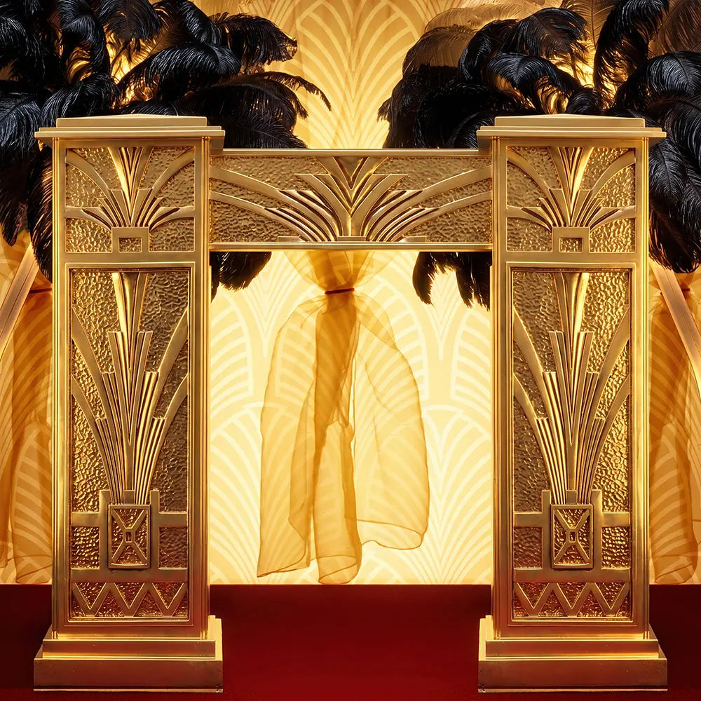 Gatsby Decor Backdrop, Roaring Twenties Party, Fabric Photo Background Alba Backgrounds