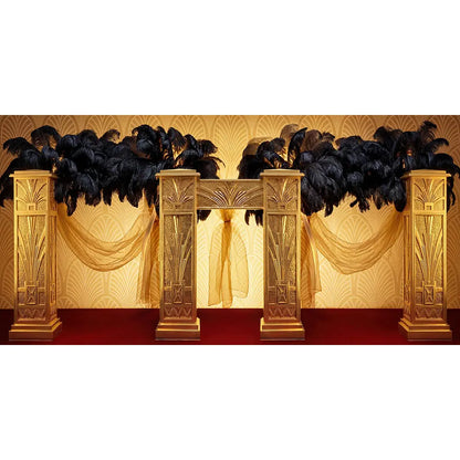 Gatsby Decor Backdrop, Roaring Twenties Party, Fabric Photo Background Alba Backgrounds