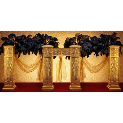 Gatsby Decor Backdrop, Roaring Twenties Party, Wide Fabric Photo Background