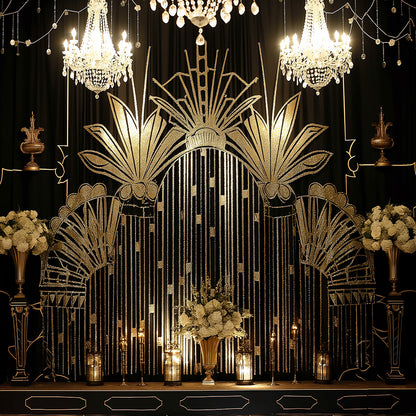 Great Gatsby Boho Style Party Photo Backdrop