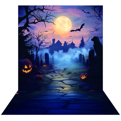 Haunted Castle Halloween Party Photography Backdrop