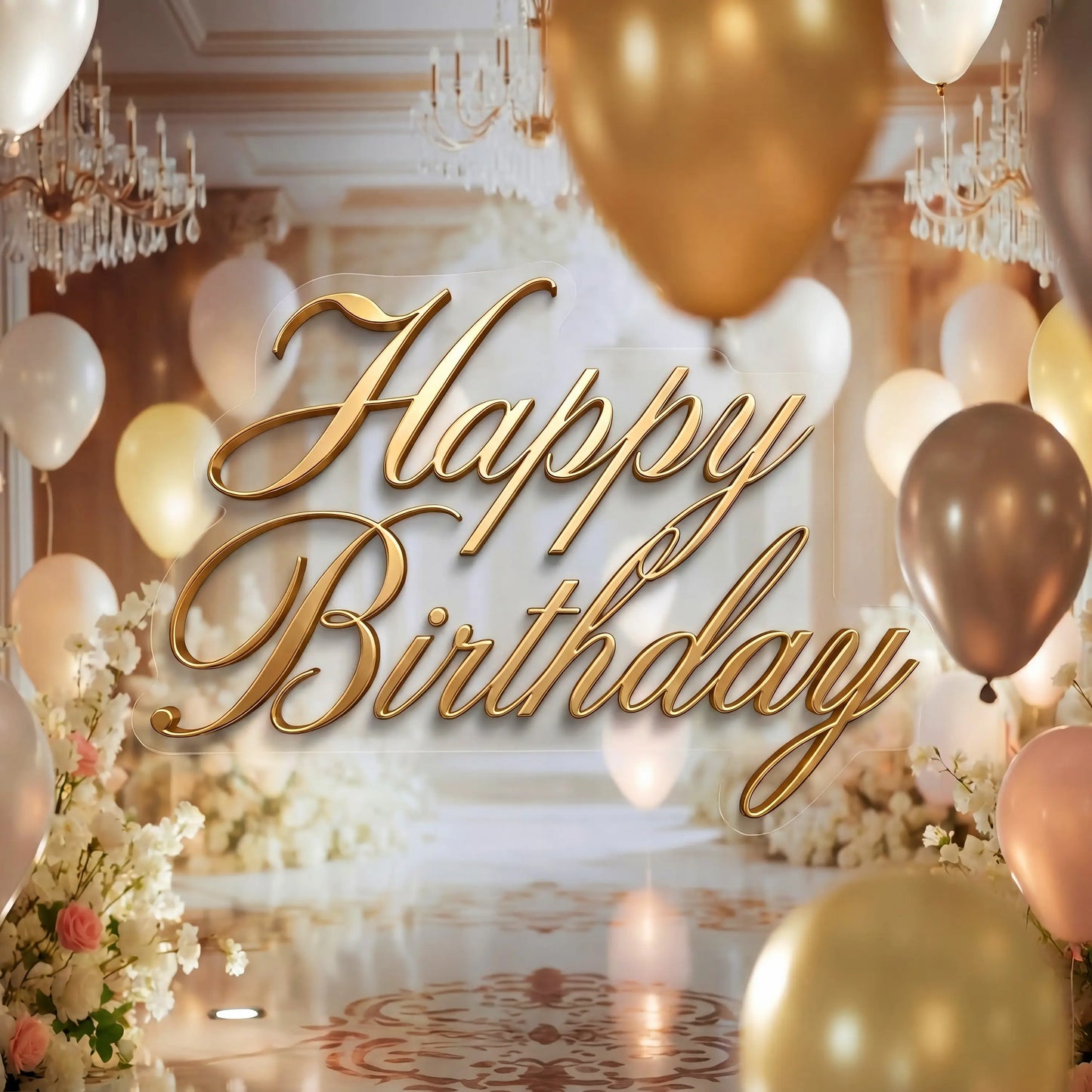 Happy Birthday Backdrop, Fabric Party decor, Event background Alba Backgrounds