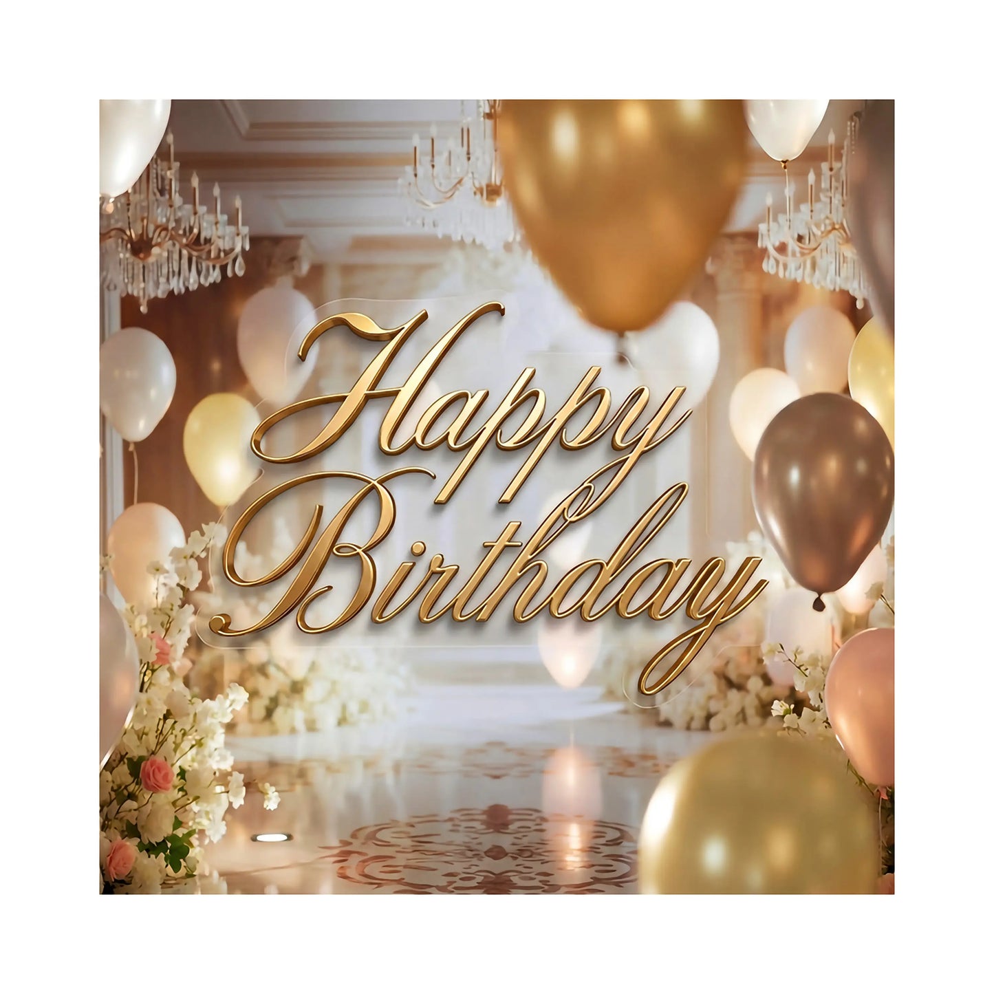 Happy Birthday Backdrop, Fabric Party decor, Event background Alba Backgrounds
